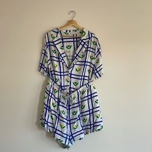 Birthday Girl Says Gah Tulip Print Matching Set, Size 2XL, Gently Used!!